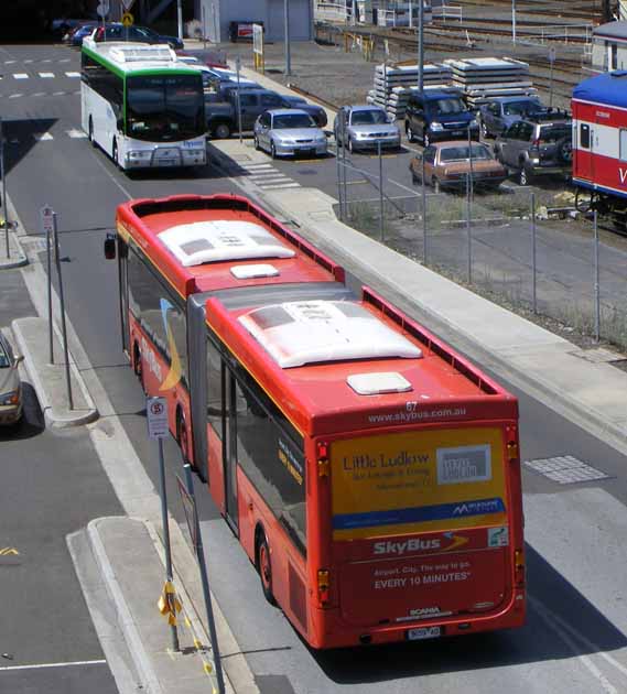 Skybus Scania L94UA Volgren CR227L artic 67 & Dysons Volvo Volgren